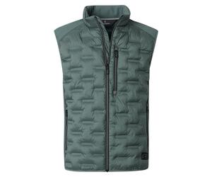 Steppweste CASAMODA "CASAMODA Steppweste uni", Herren, Gr. XXL, grün (kiefergrün), 100% Polyester, Westen Steppweste (96066134-XXL) kiefergrün