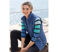 Steppweste CASUAL LOOKS, Damen, Gr. 42, blau (jeansblau), 100% Polyester, Wattierung:100% Polyester, unifarben, Westen Steppweste (68054138-42) jeansblau