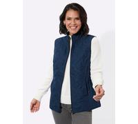 Steppweste CASUAL LOOKS, Damen, Gr. 42, dunkelblau, 100% Polyester, Wattierung:100% Polyester, unifarben, Westen Steppweste (14730636-42) dunkelblau