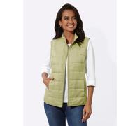 Steppweste CASUAL LOOKS, Damen, Gr. 42, grün (lindgrün), 100% Polyester, Wattierung:100% Polyester, unifarben, Westen Steppweste (49038307-42) lindgrün