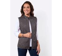 Steppweste CASUAL LOOKS, Damen, Gr. 50, grau (anthrazit), 100% Polyester, Wattierung:100% Polyester, unifarben, Westen Steppweste (29941456-50) anthrazit