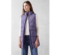 Steppweste CECIL, Damen, Gr. S (38), lila (stormy violet), Stoff, 100% Polyester, unifarben, normal hüftbedeckend, hoch geschlossener Ausschnitt, Westen Steppweste, mit Stehkragen (99653966-S) stormy