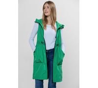 Steppweste CECIL, Damen, Gr. XL (44), grün (grass grün), Stoff, Obermaterial: 100% Polyester; Mesh: 100% Polyester, unifarben, gerade ca. Mitte Oberschenkel, ohne Ausschnitt, Westen Steppweste, in Uni