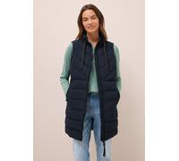 Steppweste CECIL, Damen, Gr. XS (36), blau (schwarz navy blau), Stoff, Obermaterial: 100% Polyester; Futter: 100% Polyester, Füllung: 100% Polyester, unifarben, casual, normal kniefrei, hoch geschloss