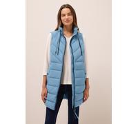 Steppweste CECIL, Damen, Gr. XXL (46), beige (moonstone blau), Stoff, Obermaterial: 100% Polyester; Futter: 100% Polyester, Füllung: 100% Polyester, unifarben, normal kniefrei, hoch geschlossener Auss