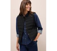 Steppweste CECIL "perfekt für die Übergangszeit", Damen, Gr. M (40), schwarz, Web, Obermaterial: 100% Polyester. Futter: 100% Polyester, unifarben, hüftlang, Rundhals, Westen Steppweste, unifarben, ca