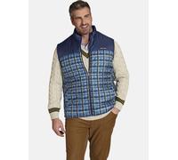 Steppweste CHARLES COLBY "Steppweste DUKE AKKARIN", Herren, Gr. 56, blau (dunkelblau kariert), Obermaterial: 100% Polyester COOLMAX PES(Coolmax)., Westen Steppweste (98970159-56) dunkelblau kariert