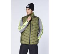 Steppweste CHIEMSEE, Herren, Gr. S (44/46), grün (dusty olive), 100% Polyester, Westen Steppweste (14589568-S) dusty olive