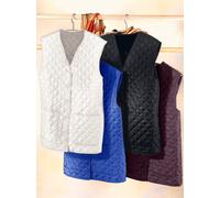 Steppweste CLASSIC BASICS, Damen, Gr. 40, weiß (wollweiß), 100% Polyester, unifarben, Westen Steppweste (417308-40) wollweiß