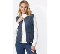 Steppweste CLASSIC BASICS, Damen, Gr. 46, blau (dunkelblau), 100% Polyester, Wattierung:100% Polyester, unifarben, Westen Steppweste (10454224-46) dunkelblau
