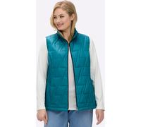 Steppweste CLASSIC BASICS, Damen, Gr. 46, bunt (aquapetrol), 100% Polyester, Wattierung:100% Polyester, unifarben, Westen Steppweste (35988234-46) aquapetrol