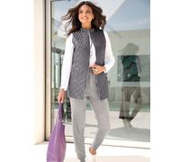Steppweste CLASSIC BASICS, Damen, Gr. 46, grau (anthrazit), 100% Polyester, Wattierung:100% Polyester, unifarben, Westen Steppweste (96386045-46) anthrazit