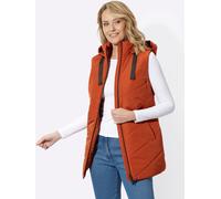 Steppweste CLASSIC BASICS, Damen, Gr. 48, rostrot, 100% Polyester, Wattierung:100% Polyester, unifarben, Westen Steppweste (21246053-48) rostrot