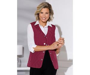 Steppweste CLASSIC BASICS, Damen, Gr. 52, bordeaux, 100% Polyester, Wattierung:100% Polyester, unifarben, Westen Steppweste (60409108-52) bordeaux