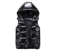 Steppweste Damen - Herren Leicht Ärmellos Jacke mit Kapuze Warm Stehkragen Westen Casual Daunenweste Locker Übergangsweste Unisex Sportweste Bequeme Luftig Winter Outdoorweste Kurz Vest Gilet