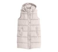 Steppweste Damen Lang Winter Steppweste Frauen Mit Kapuze Leichte Weste Casual Ärmellos Winterjacke Warm Hood Daunenweste Outdoorweste Gesteppt Winterweste Übergangsweste Taschen Mantelweste