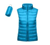 Steppweste Damen Leicht Packbare Steppweste Frauen Kurz Winter Damen Weste Zipper Ärmellos Puffer Jacke Warm Outdoor Winterweste Daunenweste Westen Stehkragen Für Freizeit Wandern Reisen