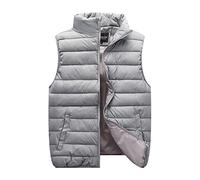 Steppweste Damen Ohne Kapuze -Daunenweste Damen Leicht Ärmellose Weste Warm Winterjacke Rollkragen Wintermantel Damenwesten Daunenjacke Freizeit Jacke Winterweste mit Reissverschluss Winter