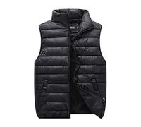 Steppweste Damen Ohne Kapuze Puffer Weste Wattierte Stepp Übergangsjacke ohne Ärmel Leicht Outdoorweste Übergangsweste Ärmellos Jacke Kurz Vest Gilet mit Taschen Einfarbig Casual Winterweste