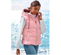 Steppweste ELBSAND, Damen, Gr. M/38, rosa, Obermaterial: 100% Polyester. Futter: 100% Polyester. Füllung: 100% Polyester, casual, Westen, mit großem Logoprint auf dem Rücken, Topseller (25000521-M) ro