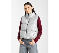 Steppweste FRIEDA & FREDDIES "Fake Down Vest /", Damen, Gr. 38, grau (anthrazit), 100% Polyester, gestreift, normal, Westen Steppweste (99899240-38) anthrazit