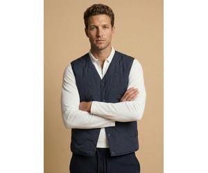 Steppweste FYNCH-HATTON, Herren, Gr. 3XL, schwarz navy, Web, Obermaterial: 100% Polyamid, unifarben, normal hüftbedeckend, V-Ausschnitt, Westen Steppweste, mit V-Ausschnitt, mit Druckknöpfen, normale 