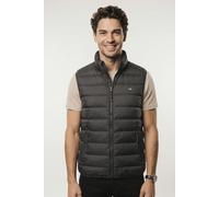 Steppweste GANT "LIGHT DOWN VEST", Herren, Gr. XL, dusky anthrazit, Web, Obermaterial: 100% Polyester. Futter: 100% Polyester. Wattierung: 90% Daunen, 10% Federn, regular fit normal, Rundhals, Westen