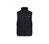 Steppweste GANT "LIGHT DOWN VEST", Herren, Gr. 4XL, schwarz, Web, Obermaterial: 100% Polyester. Futter: 100% Polyester. Wattierung: 90% Daunen, 10% Federn, unifarben, regular fit normal, Rundhals, Wes