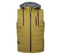 Steppweste HERO BY JOHN MEDOOX "VITO mit Kapuze Steppweste", Herren, Gr. L, grün (grün nut), 100% Polyester, regular fit lang, Westen Steppweste, Steppweste Kapuze Gefüttert für Herren (38246059-L) gr