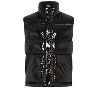 Steppweste HUGO "Baltinos", Herren, Gr. XL, schwarz (schwarz001), Web, Obermaterial: 100% Polyamid, unifarben, regular fit normal, hoch geschlossener Ausschnitt, Westen Steppweste, mit glänzendem Fini