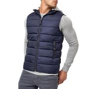 Steppweste INDICODE "Gibbs", Herren, Gr. XL, blau (navy), Web, Obermaterial: 100% Polyester, unifarben, normal, Westen Steppweste (36633507-XL)