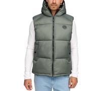 Steppweste INDICODE "INLaurits", Herren, Gr. XL, castor gray, Web, Obermaterial: 100% Polyester, unifarben, regular fit, Westen Steppweste (46184309-XL)