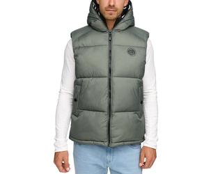 Steppweste INDICODE "INLaurits", Herren, Gr. XL, castor gray, Web, Obermaterial: 100% Polyester, unifarben, regular fit, Westen Steppweste (46184309-XL)