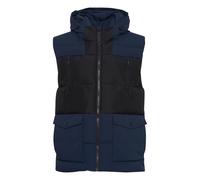 Steppweste INDICODE "Steppweste IDFlikko", Herren, Gr. L, blau (navy), Obermaterial: 100% Polyester PES., Westen Steppweste (42055760-L) navy