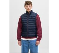 Steppweste JACK & JONES "JJEBRADLEY LIGHT BODYWARMER COLLAR NOOS", Herren, Gr. M, blau (sky captain), Web, Obermaterial: 100% Nylon, unifarben, regular fit taillenbedeckt, Westen Steppweste (57669314-