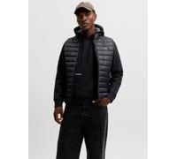 Steppweste JACK & JONES "JJELVIS LIGHT BODYWARMER COLLAR", Herren, Gr. M, schwarz, Web, Obermaterial: 100% Polyester, unifarben, regular fit normal, Westen Steppweste, Kunstfaser, regular fit (7685963