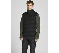 JACK & JONES Herren Weste 'Collar Noos' schwarz, Größe M Schwarz