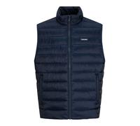 Steppweste JACK & JONES "JJLOUIS LIGHT BODYWARMER COLLAR", Herren, Gr. XS, navy blazer, Web, Obermaterial: 100% Polyester, unifarben, regular fit normal, Westen Steppweste (52642107-XS) navy blazer