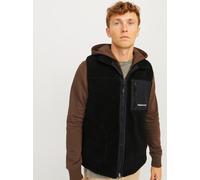 Steppweste JACK & JONES "JORVESTERBRO TEDDY BODYWARMER AW24 NOOS" Gr. S, schwarz (black) Herren Westen (50737506-S) black