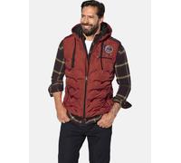 Steppweste JAN VANDERSTORM "Steppweste ERKULF", Herren, Gr. 64, rot (dunkelrot), Obermaterial: 100% Polyester COOLMAX PES(Coolmax)., Westen Steppweste (91423953-64) dunkelrot