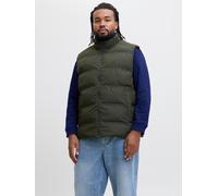 Steppweste "JJESOHO BODYWARMER COLLAR SN PLS", Herren, Gr. 3XL, rosin, Web, Obermaterial: 100% Polyester, JACK & JONES PLUSSIZE, unifarben, regular fit hüftlang, Westen (32675517-XXXL) rosin