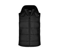 James & Nicholson - Herren Steppweste mit abnehmbarer Kapuze JN1004, schwarz, Größe L