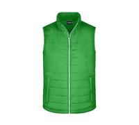 James & Nicholson Herren Steppweste JN1136, grün, Größe M (Outdoorkleidung & Freizeitkleidung)