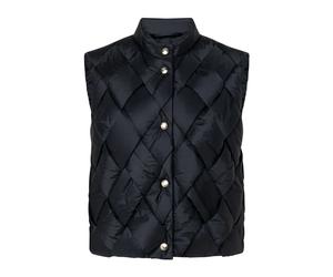 Steppweste JOOP "Vroni", Damen, Gr. 42, dunkelblau, Web, Obermaterial: 100% Nylon, unifarben, regular fit taillenbedeckt, Rundhals, Westen Steppweste, Regular fit mit Stehkragen (13204507-42) dunkelbl