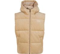 Steppweste KARL KANI "Karl Kani Unisex", Herren, Gr. S, sand, 100% Baumwolle, Rundhals, Westen Steppweste (91859123-S)
