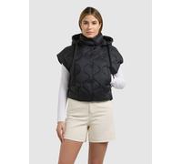 Steppweste KHUJO "NINGA", Damen, Gr. L, schwarz, 100% Nylon, leicht glänzend, Westen Steppweste (27671608-L) schwarz