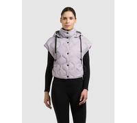 Steppweste KHUJO "NINGA", Damen, Gr. M, summer lila, Web, 100% Nylon, leicht glänzend, regular fit taillenbedeckt, Westen Steppweste (23732535-M) summer lila