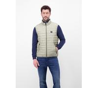 Steppweste LERROS, Herren, Gr. 3XL, pearl grau, Web, Obermaterial: 100% Polyester, unifarben, normal hüftbedeckend, Rundhals, Westen Steppweste, mit Reißverschluss und Stehkragen (82557753-XXXL) pearl