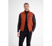Steppweste LERROS, Herren, Gr. M, orange (pumpkin orange), Web, Obermaterial: 100% Polyester, unifarben, normal hüftbedeckend, Rundhals, Westen Steppweste, mit Reißverschluss (13943314-M)