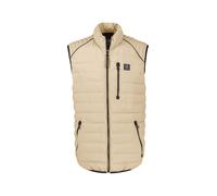 LERROS Sportive Steppweste mit hohem Kragen und Zippertaschen - Gravel Beige XL
